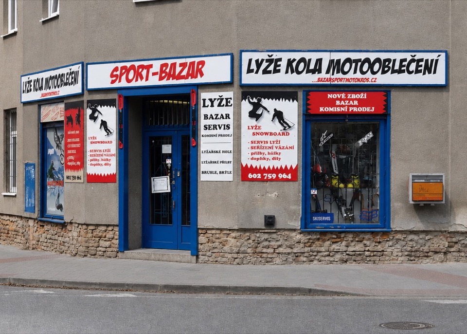 Servis lyží v dílně